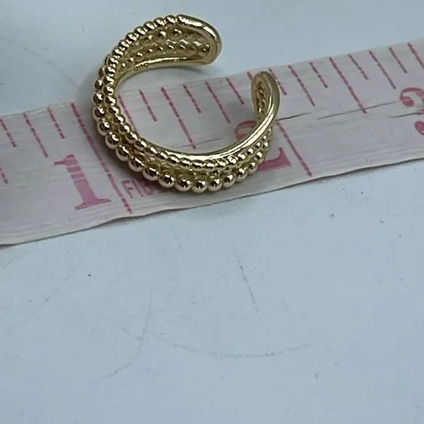14K vermeil size 8 four rows ring stamped. - Image 8