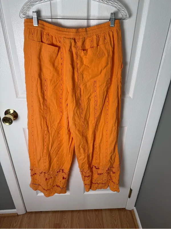 Damson Madder Martina Trousers in Apricot 10 - Image 6