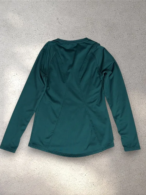 Spyder Active Fleece Lined Top Women's S Green Stretch Activewear Yoga Gorpcore - Image 4