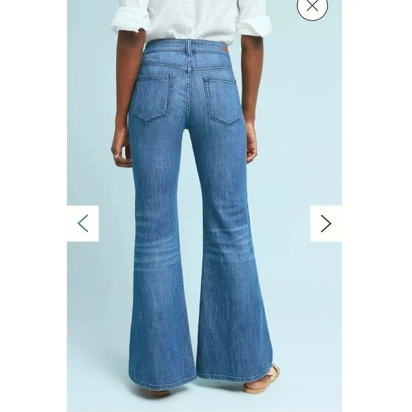 Anthropologie Pilcro Ultra High Rise Flare Jean 27 Women’s Blue OB808710 - Image 6