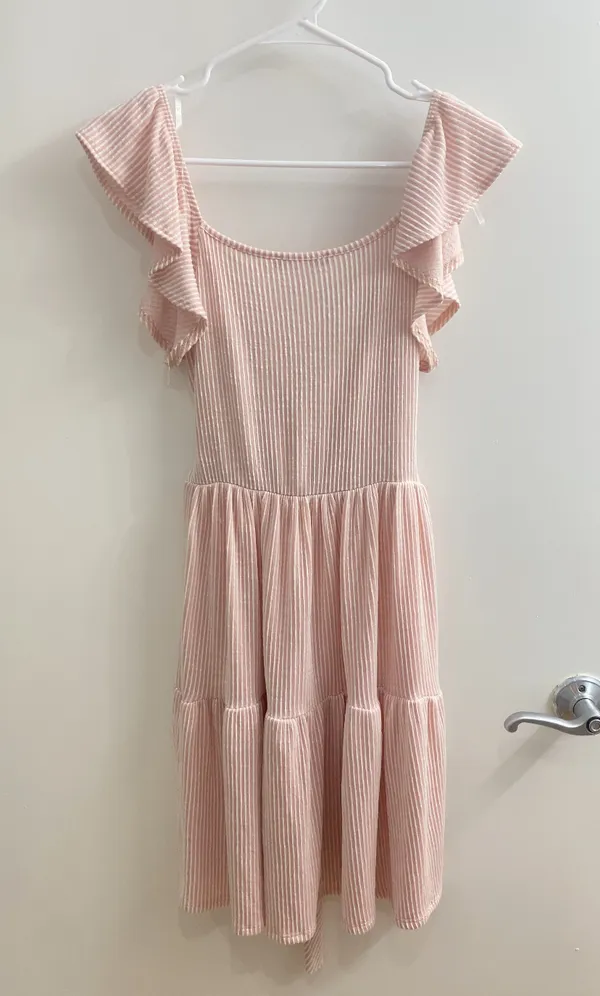 Caution to the Wind Ribbed Dress Medium - Image 2