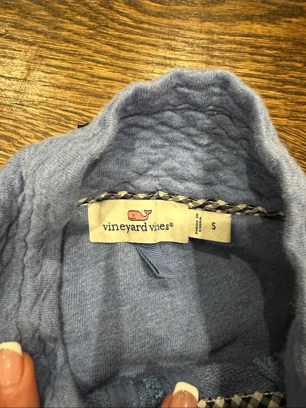 Vineyard Vines and Women Half-Zip Sweater - Light Blue - Image 3