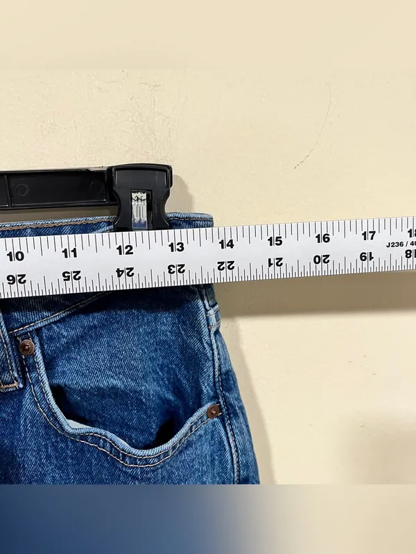 Denim Forum Arlo High Rise Straight Leg Jeans Dark Wash Womens 28 EUC - Image 2