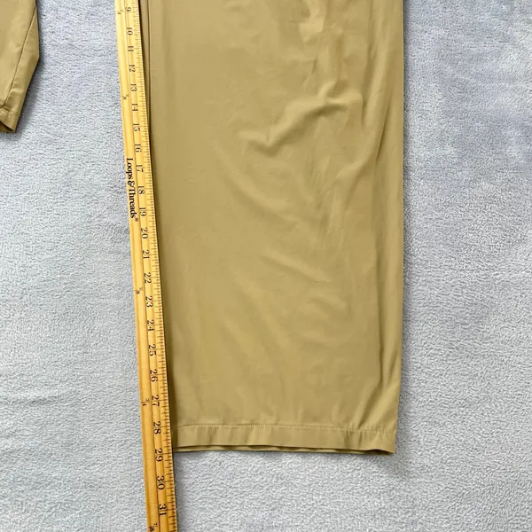 Uniqlo Ultra Stretch AIRism Straight Wide Pants Womens XL Khaki Beige UV Protect - Image 10