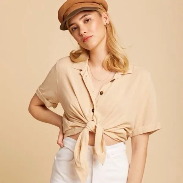 Faithfull The Brand Toulin Shirt‎ | Blush | Size 6 - Image 2