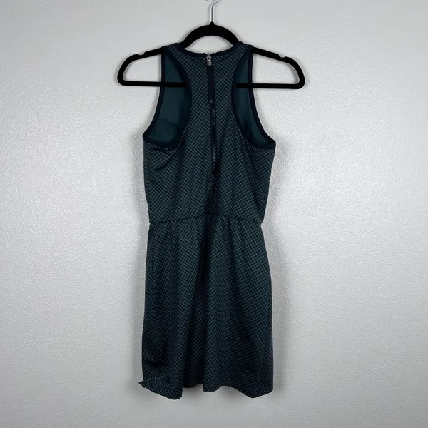All In Motion Womens‎ Sleeveless Athletic Romper Dress Green Houndstooth Small - Image 5