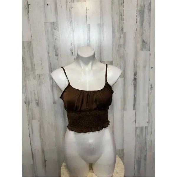 Active USA brown crop top - Image 2