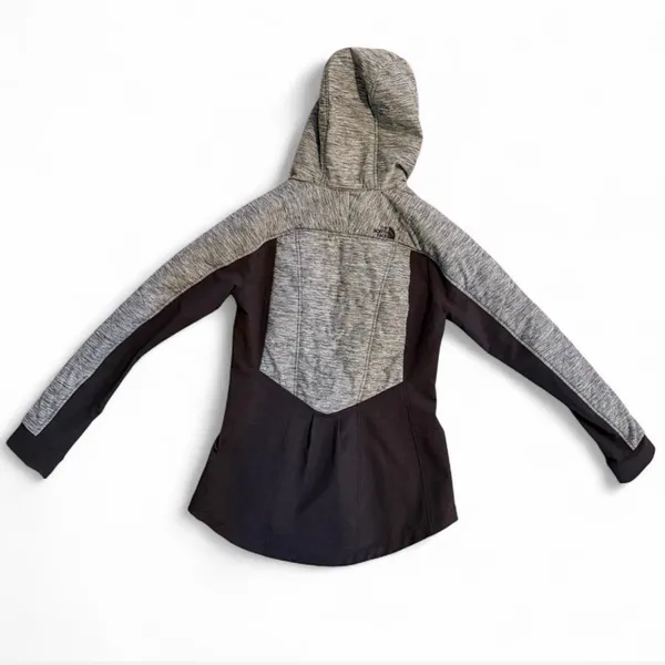 The North Face Heather Gray and Black Jacket - Image 2