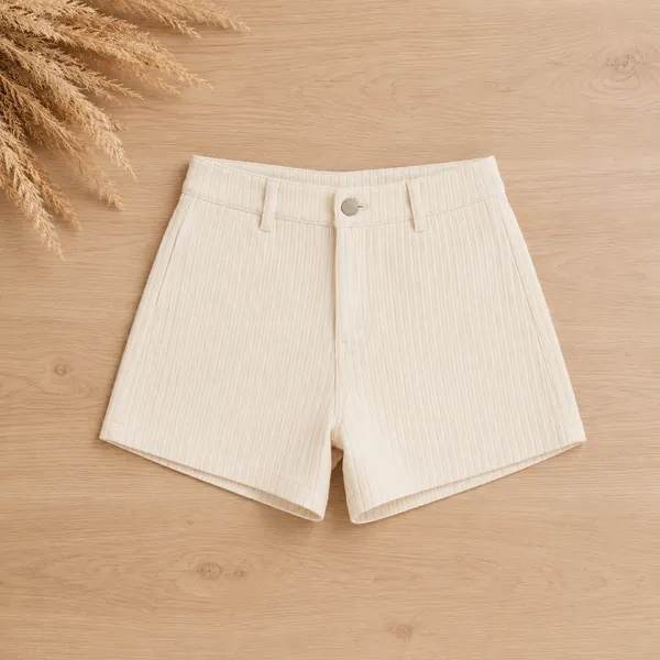 Universal Thread Womens‎ High Rise Sailor Shorts Cream Pinstripe Size 6 NWT - Image 2