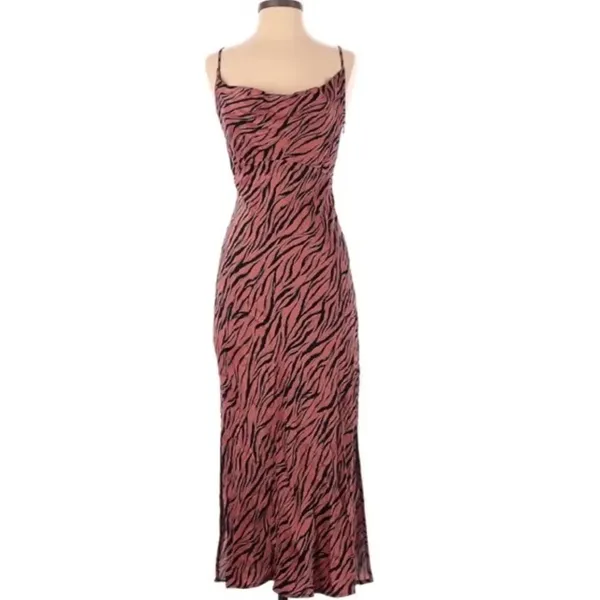 Anthropologie Elyse Printed Bias Slip Dress NWT XS - Image 4