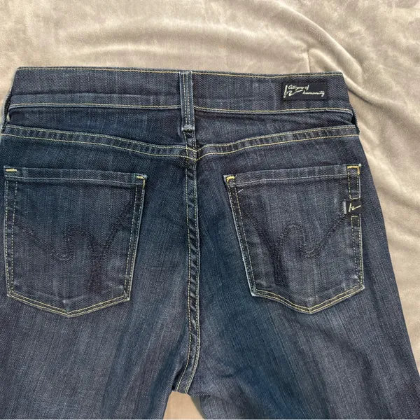Citizens Of Humanity Dark Blue Boot Cut Jeans - Image 4
