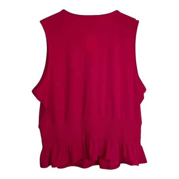 Bar III Sleveless pink peplum‎ top XL - Image 2