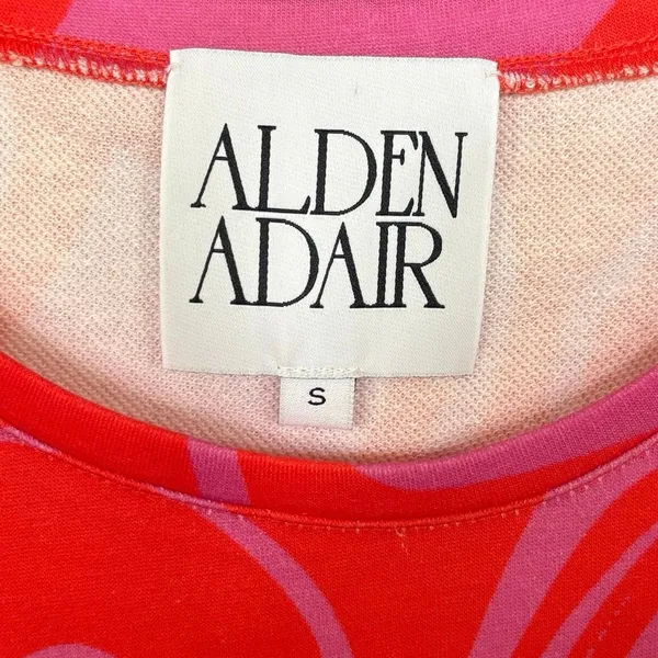 Alden Adair Red Pink Floral Maxi Dress Size Small - Image 3
