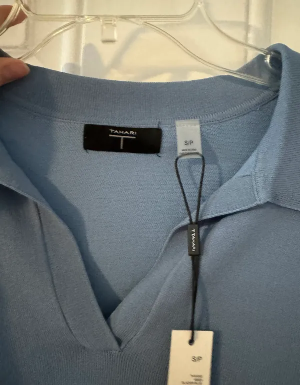 Tahari Blue Collared Shirt - Image 5