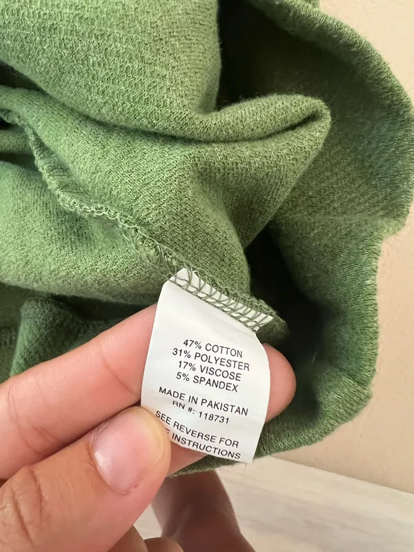 green crewneck sweater Size M - Image 5