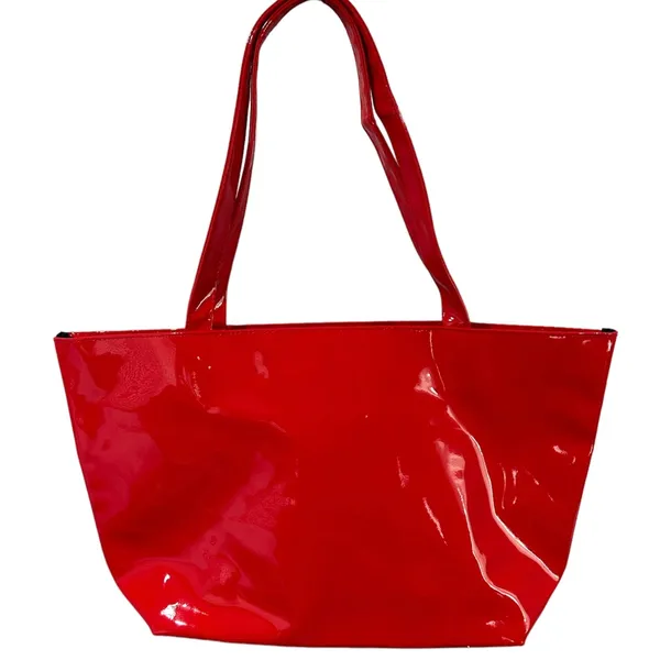 Carolina Herrera Good Girl Limited Edition Red Glossy large patent tote bag - Image 2