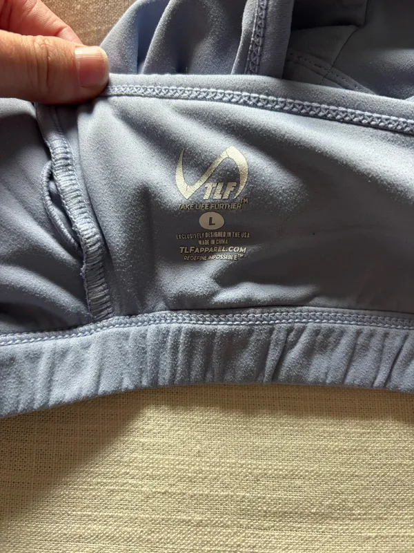 TLF Sports Bra Gray Size L - Image 3