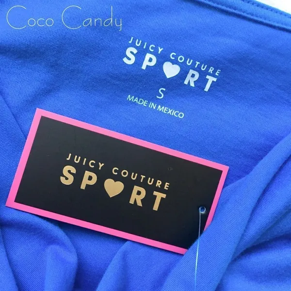 🆕Juicy Couture Sport Blue Short Sleeve Shirt - Image 5