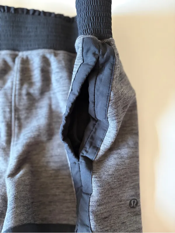 Lululemon Cool And Collected Shorts Women’s Size 8 Gray Black Trim Yoga Athletic - Image 7