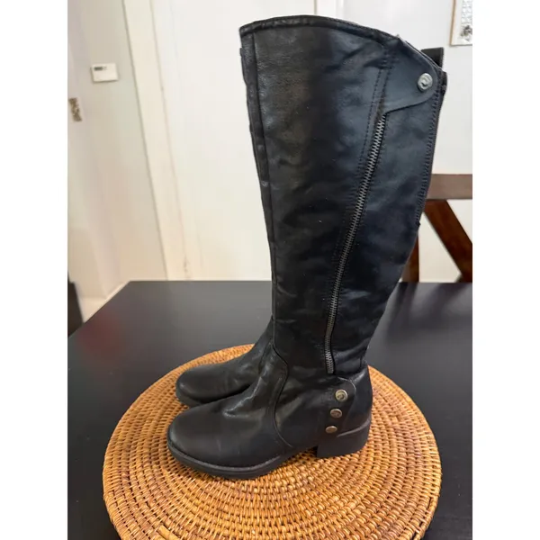 Baretraps Oria Black Tall Riding Boots Women 6M BTF16-10571-025-78 - Image 3