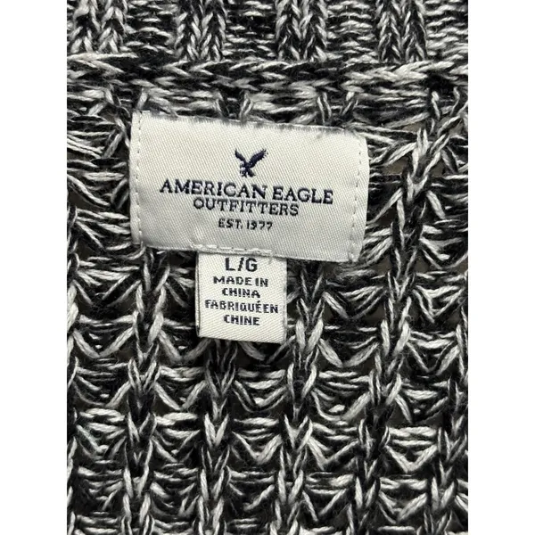 American Eagle Knit Button‎ Up Cardigan Long Sleeve Size L Pockets Thick Warm - Image 2