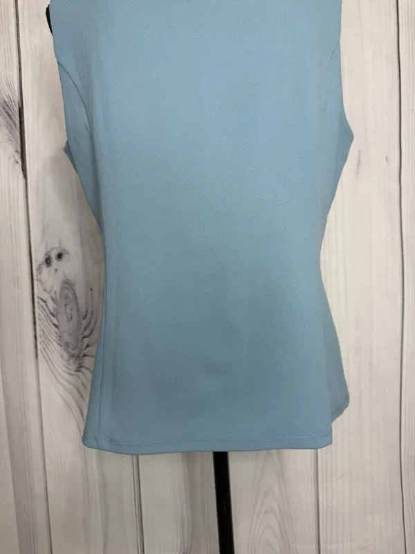 Ann Taylor Tank Top Womens Sz Large Blue Square Neck Sleeveless - Image 9