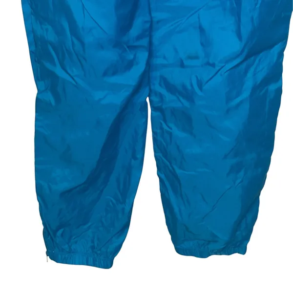 Nike Womens Track Pants Vintage Windbreaker Turquoise Drawstring Pockets Medium - Image 6