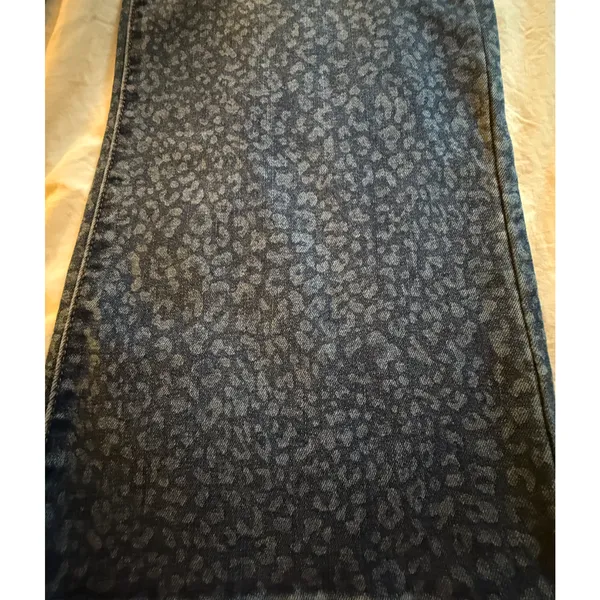 Curve Appeal Jeans Womens Size 4 High Rise Wide Leg Leopard Print Cotton NWT - Image 7