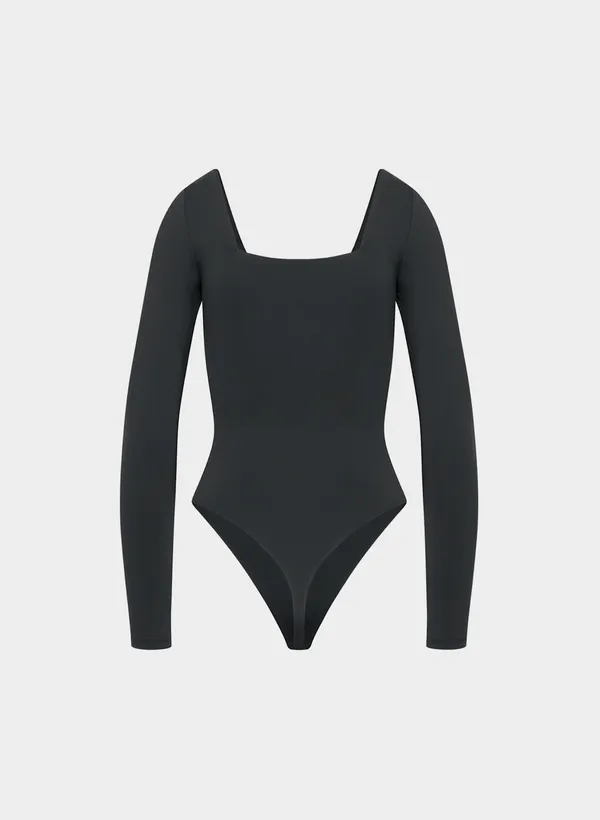 Aritzia Long Sleeve Bodysuit Babaton Contour Square Neck - Image 2