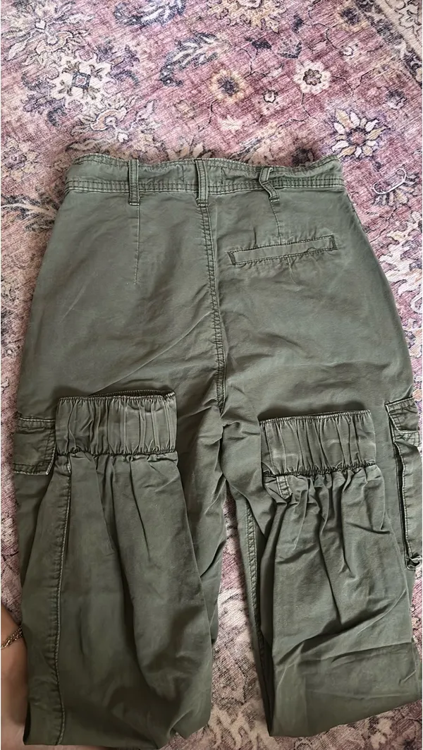 Abercrombie Cargo Green Pants Jogger - Image 3