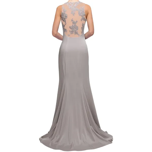 NWT Dancing Queen Sleeveless Sequin‎ Embellished Formal Long Dress Gown Size XS - Image 2