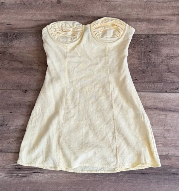 Peppermayo Mini Dress Yellow - Image 2