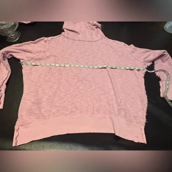 We The Free Pink/Lavender Timmy TurtleNeck Sweater size XS oversized - Image 8