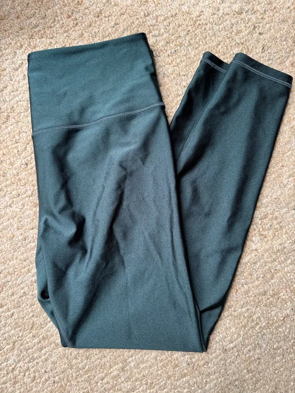 ATHLETA Elation Sheen Tight High-Waist Forest Green Active Leggings - Image 11