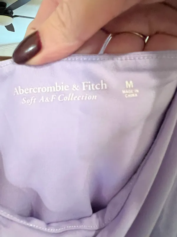 Abercrombie Lavender Ruched Women's Top - Image 2