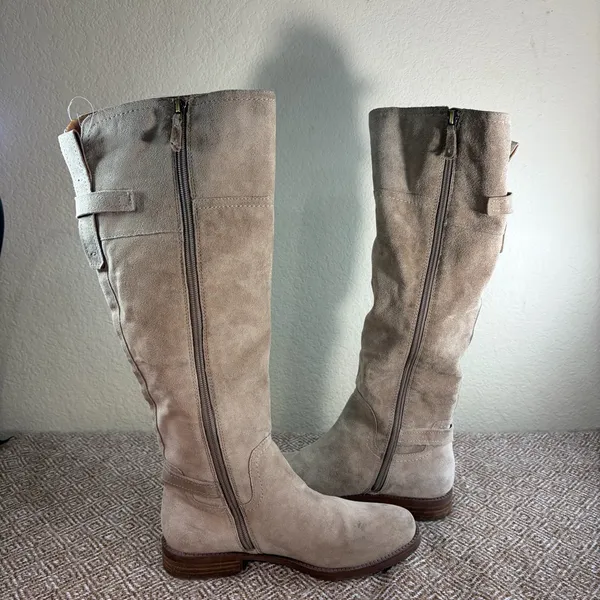 Sarto by Franco Sarto Coley Knee High Riding Boot Sz 7M Suede Leather Boho Party - Image 6
