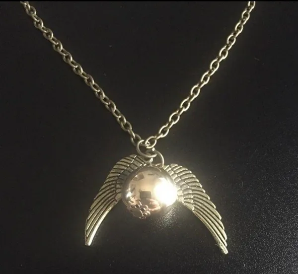 Harry Potter Snitch Angel Wing Necklace - Image 5