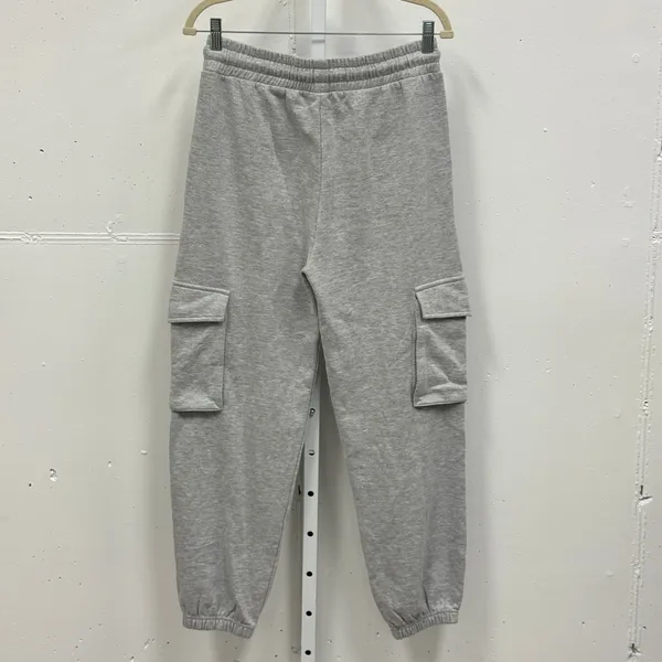 Comfort Apparel Unisex Gray‎ Cargo Sweatpants Joggers Fleece Lined Size M - Image 2