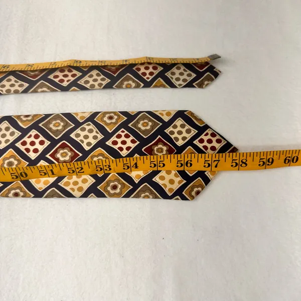 Brooks Brothers Silk Tie Men's Necktie Executive Collection Multicolor Geometric - Image 10