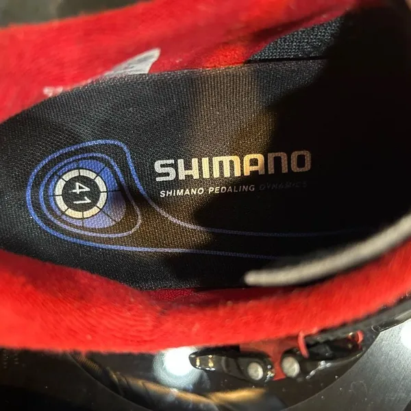 Shimano M088 black red‎ cycling shoe unisex size 41 W8.5-9 or M7-7.5 - Image 2