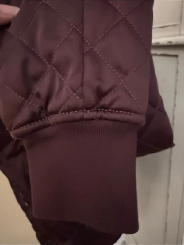 Express Quilted Bomber Jacket in Dark Burgundy - Women's - Image 5