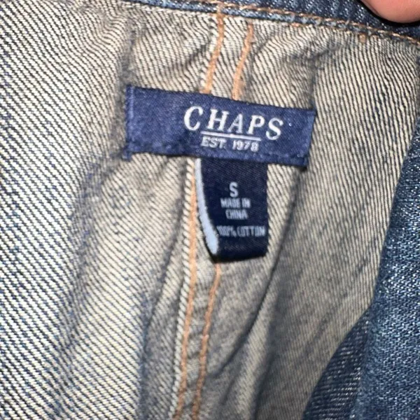 Chaps denim classic riding elevated basics S fitted jacket - Image 4