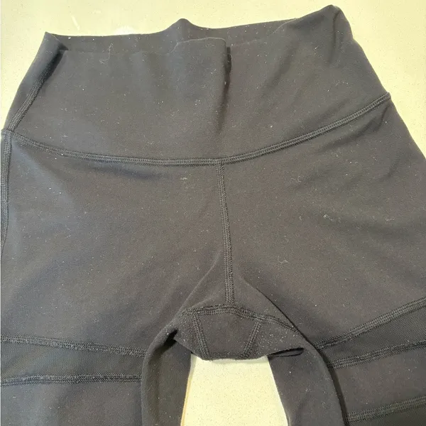 Lululemon black mesh leggings (flawed) size 4. - Image 6