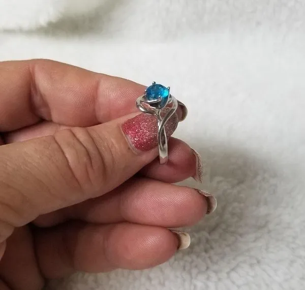 Fashion ring Blue Size 6 - Image 3