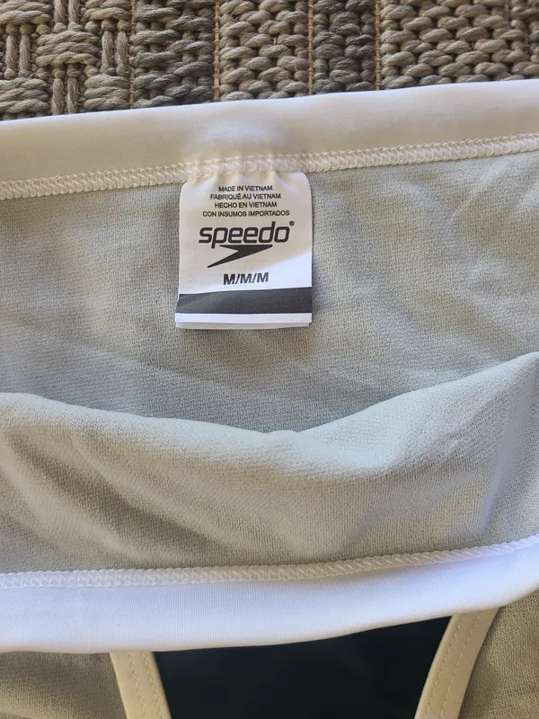 NWT Speedo Navy & White Bikini Bottoms Only MEDIUM - Image 4