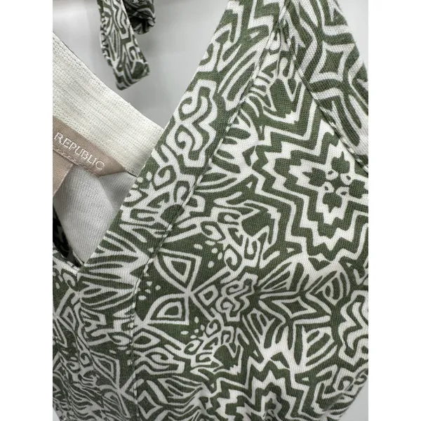 Banana Republic Green White Striped‎ Halter Maxi Dress Women's Size X-Small XS - Image 7