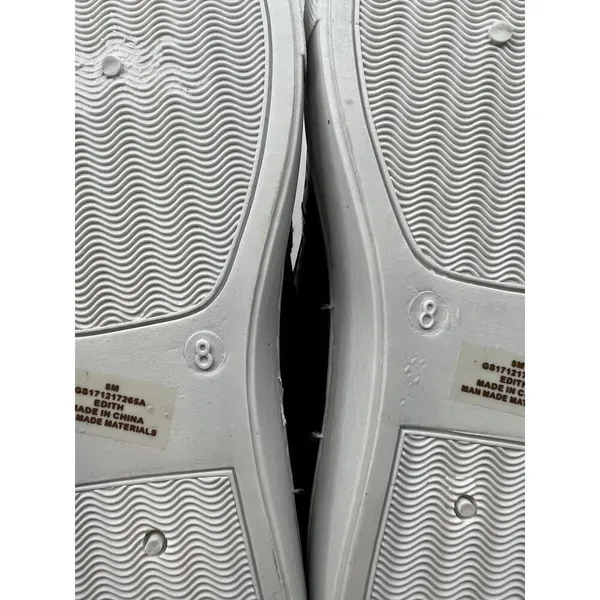 MIA Edith Slip-On Sneakers Size 8M Pewter Perforated Low Platform Shoes - Image 8