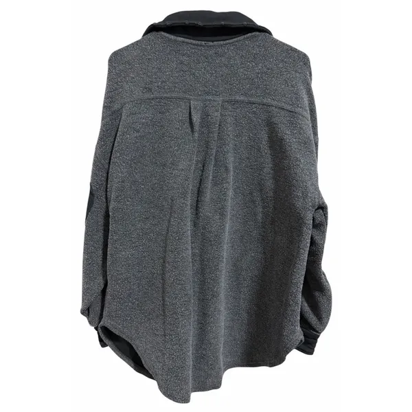 Free People Ruby Jacket Washed‎ Black Oversized Women's Size Small - Image 2