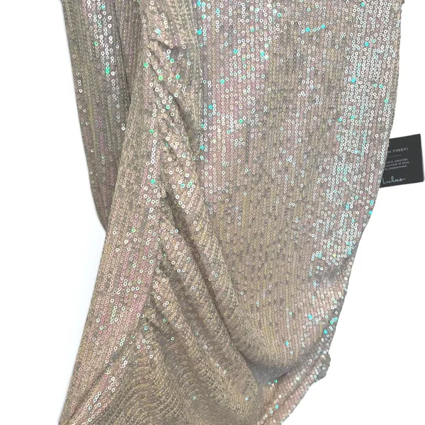 Lulus Fabulous Essence Womens M Blush Iridescent Sequin Bodycon Mini Dress NWT - Image 11
