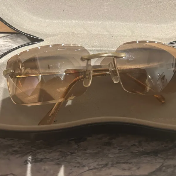 Ray-Ban Women's Gold Sunglasses - Image 3